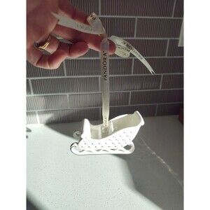 Pandora Holiday 2014 Porcelain Sleigh Christmas Ornament Excellent